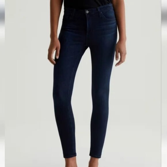 AG Adriano Goldschmied Super Skinny Women's Dark Blue Jeans. Size 28R. - Picture 1 of 6